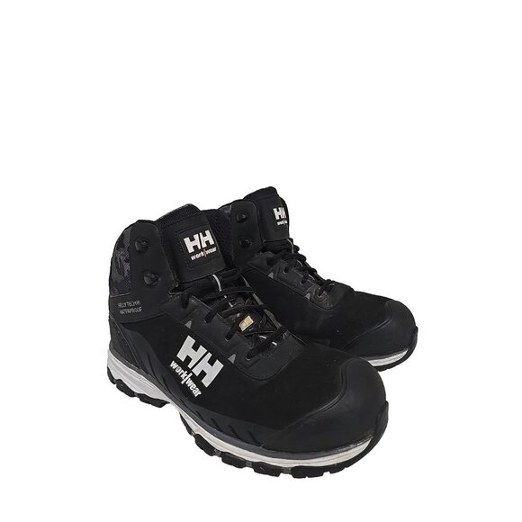 Helly Hansen Men's Mid Alum Toe Comp Plate Hiker Boots HHS241010 Black Size 10M - Picture 1 of 7